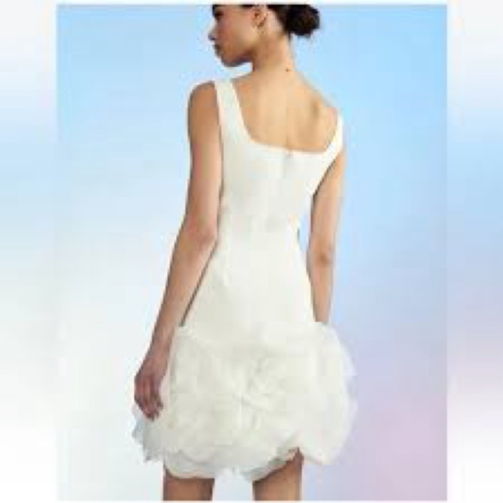 CYNTHIA ROWLEY
Kourtney Ponte Knit Dress With Organza Flower Hem - Picture 3 of 6